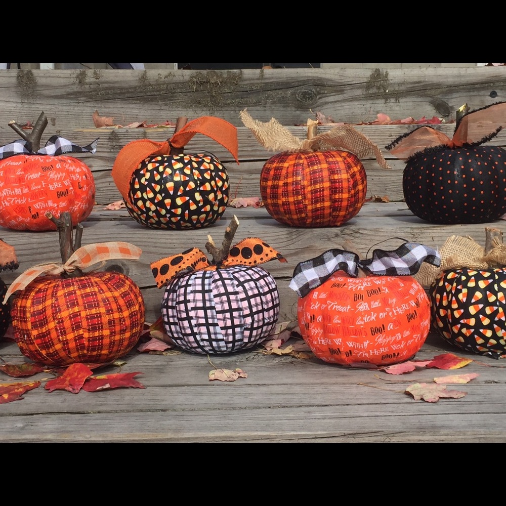 Handmade decorative pumpkins